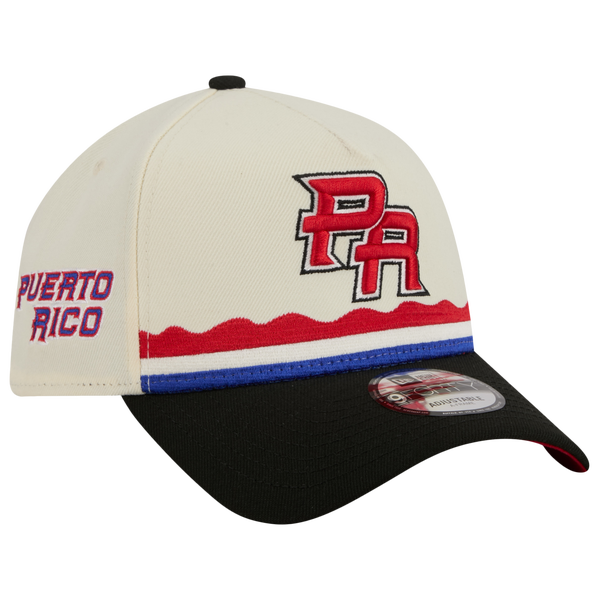 New Era Puerto Rico 940AF WBC Ribbon Cap - Adult - Black/White - Image 3