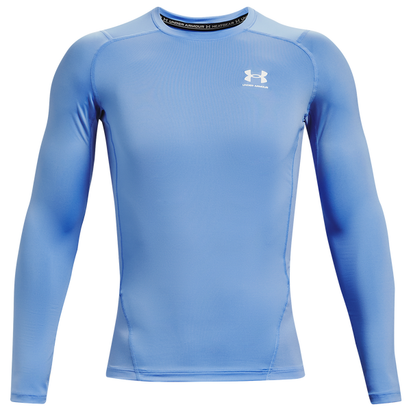 Under Armour HeatGear Armour Comp L/S T-Shirt - Men's - Carolina Blue/White - Image 3