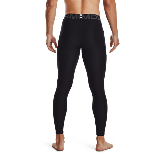 Under Armour HG Armour 2.0 Compression Tights - Men's - Black/White - Image 2