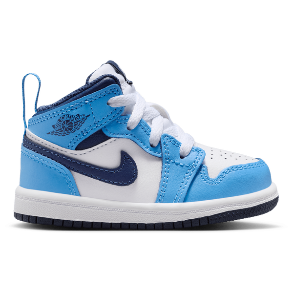 Jordan AJ 1 Mid - Boys' Toddler - Blue/Navy/White