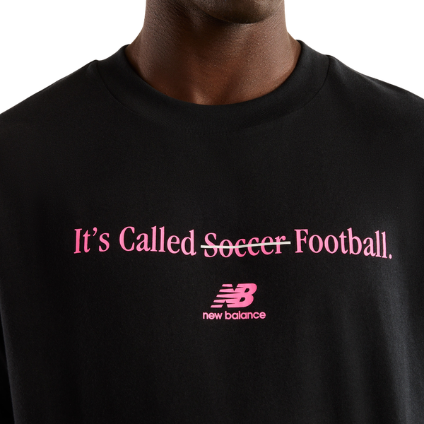 New Balance Football T-Shirt - Men's - Black/Black - Image 4