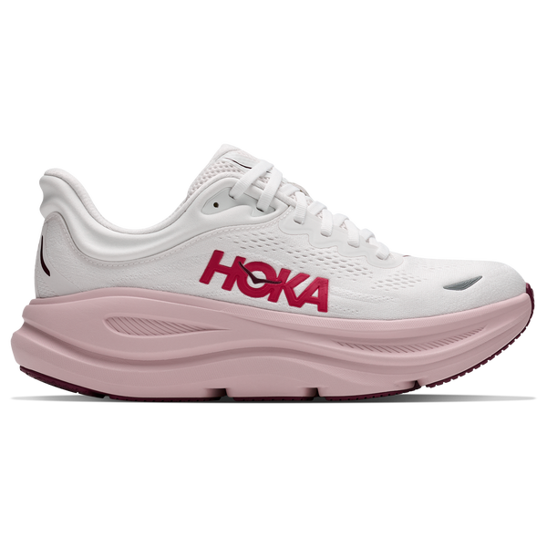 HOKA Bondi 9 - Women's - White/Pink/Pink