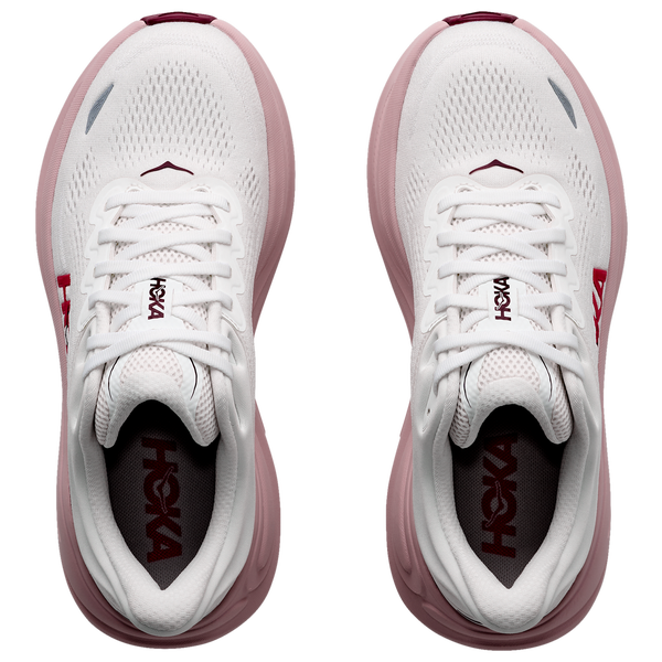HOKA Bondi 9 - Women's - White/Pink/Pink - Image 4