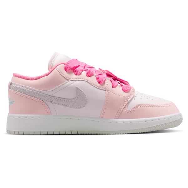Jordan Air Jordan 1 Low SE - Girls' Grade School - Orange/Pink/Blue
