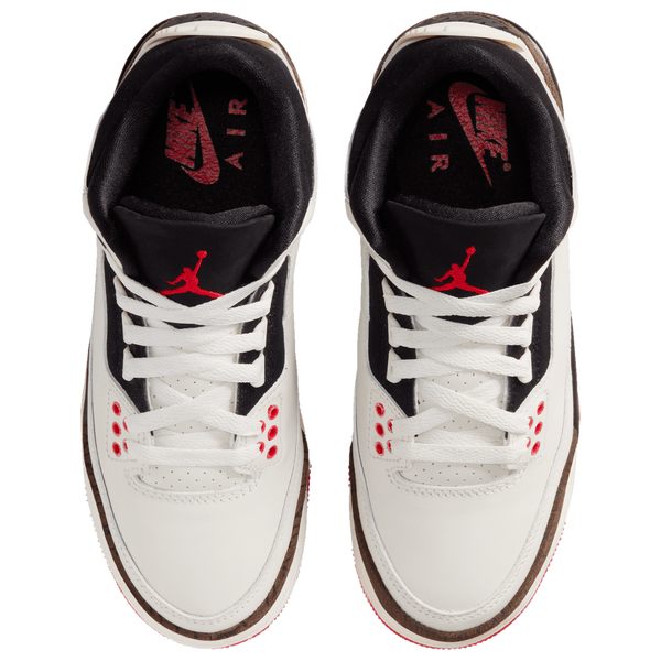 Jordan Retro 3 - Boys' Grade School - Black/White/Tan - Image 4