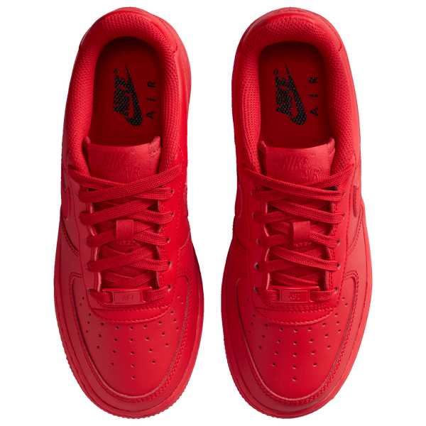 Nike Air Force 1 - Girls' Grade School - Red/Black - Image 4