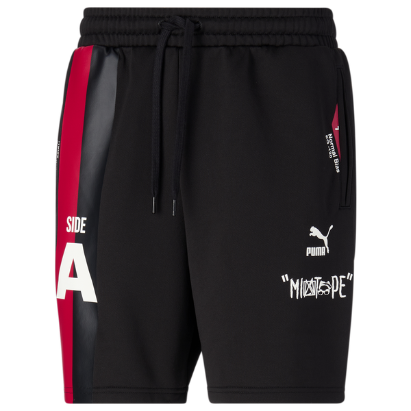 PUMA Mixtape Shorts - Men's - Puma Black/Red/Multi - Image 2