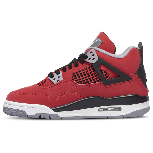 Jordan Retro 4 - Boys' Grade School - Red/White/Grey - Image 2