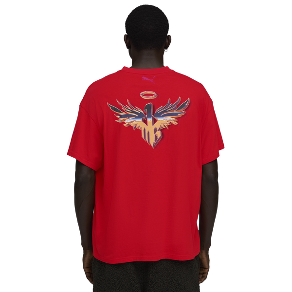PUMA Lamelo Supernova T-Shirt - Men's - Puma Red - Image 2