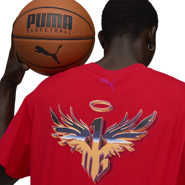 PUMA Lamelo Supernova T-Shirt - Men's - Puma Red - Image 3