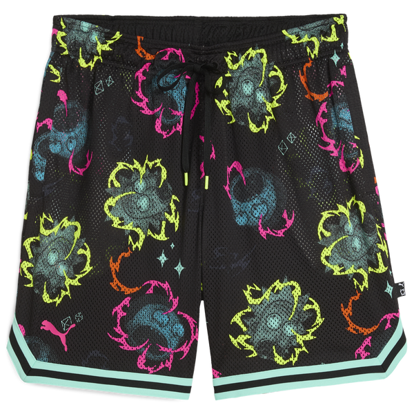 PUMA R&M AOP Shorts - Men's - Black