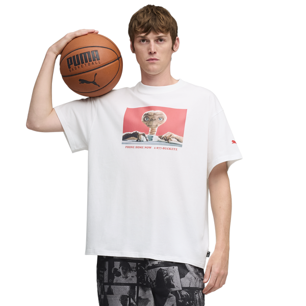 PUMA Hoops X E.T. T-Shirt I - Men's - White/Red