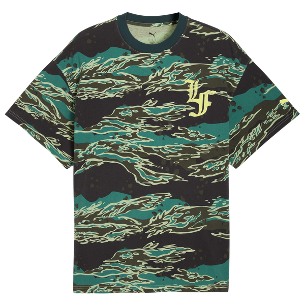 PUMA LaFrance Supply AOP T-Shirt - Men's - Green Terrain Aop/Brown - Image 4