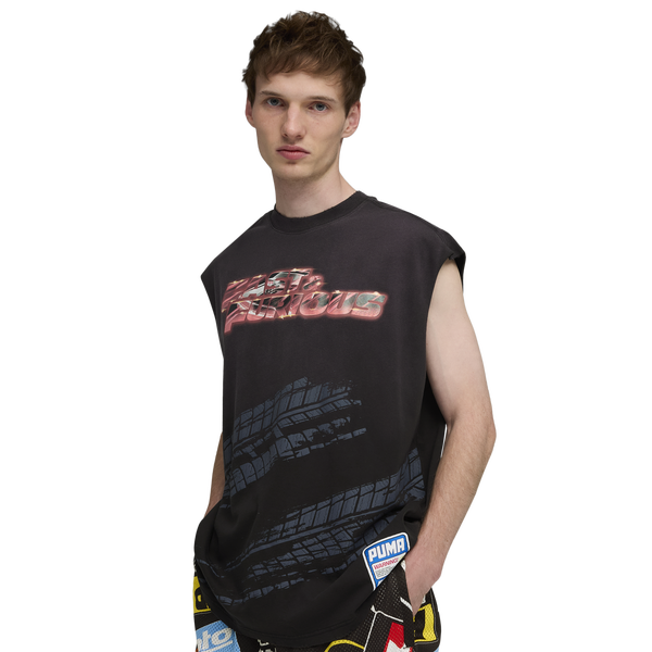 PUMA x Fast & Furious Cut-Off T-Shirt - Men's - Black/Red