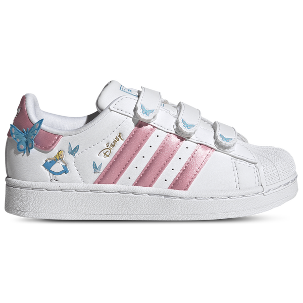 adidas Superstar Alice - Girls' Preschool - White/Pink