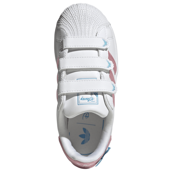 adidas Superstar Alice - Girls' Preschool - White/Pink - Image 4