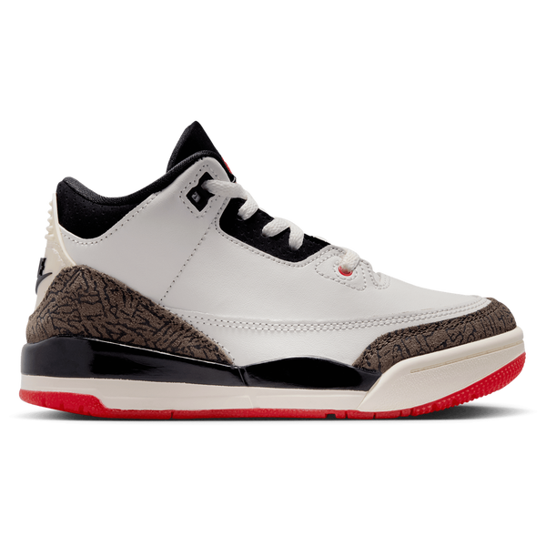 Jordan Retro 3 - Boys' Preschool - White/Black/Tan