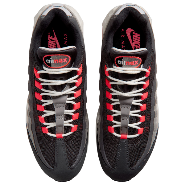 Nike Air Max 95 Big Bubble Premium - Men's - Gray/Red/Silver - Image 4