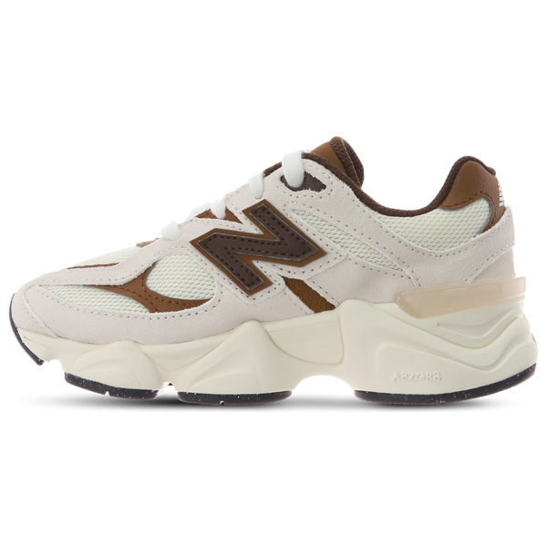 New Balance 9060 - Boys' Preschool - White/Brown - Image 2