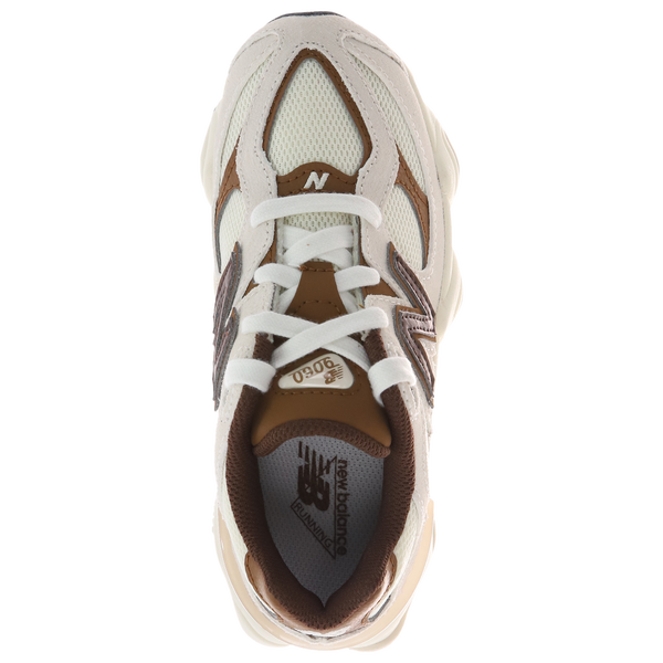 New Balance 9060 - Boys' Preschool - White/Brown - Image 3