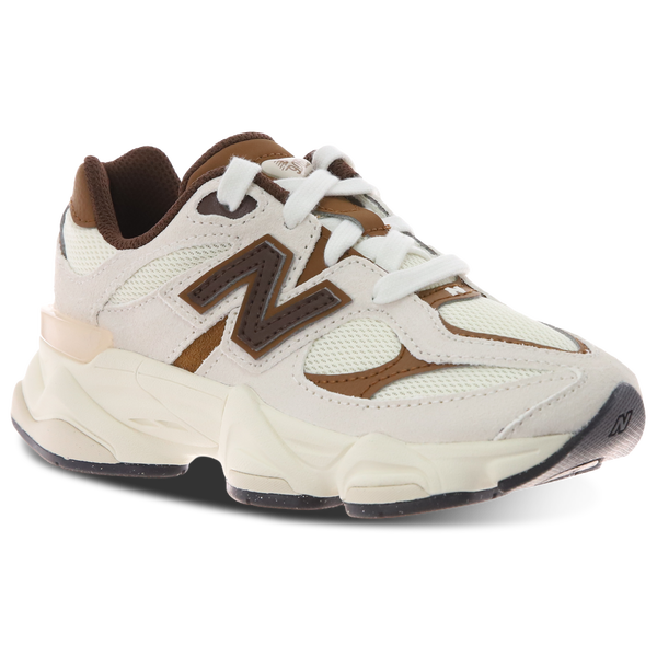 New Balance 9060 - Boys' Preschool - White/Brown - Image 5