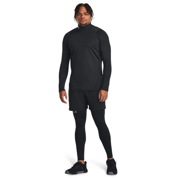 Under Armour CG Armour Fitted Mock - Men's - Black/Black - Image 4