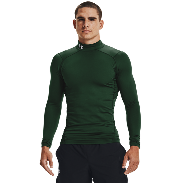 Under Armour CG Armour Comp Mock - Men's - Forest Green/White