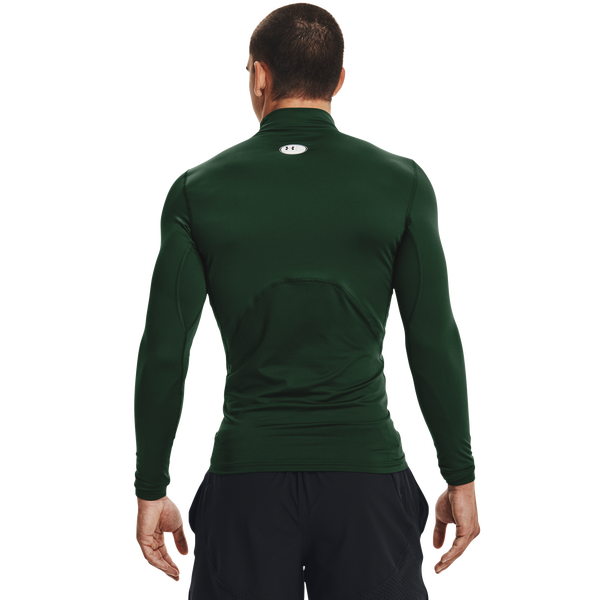 Under Armour CG Armour Comp Mock - Men's - Forest Green/White - Image 2