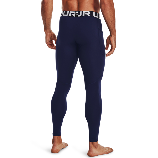Under Armour CG Armour Compression Tights - Men's - Midnight Navy/White - Image 5