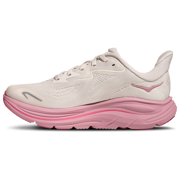 HOKA Clifton 10 - Girls' Grade School - Rose Cream/Dried Rose - Image 2