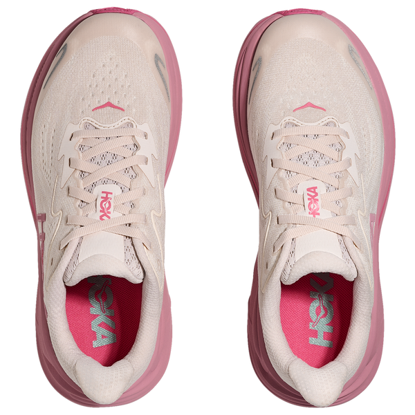 HOKA Clifton 10 - Girls' Grade School - Rose Cream/Dried Rose - Image 4