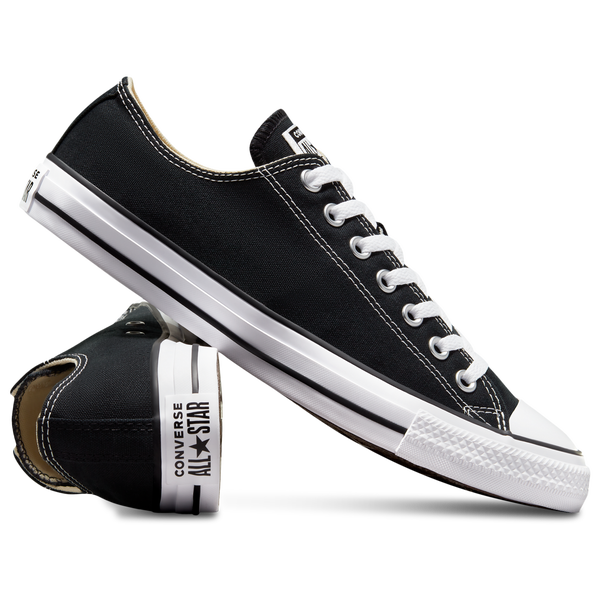 Converse All Star Low Top - Boys' Grade School - Black/White - Image 8