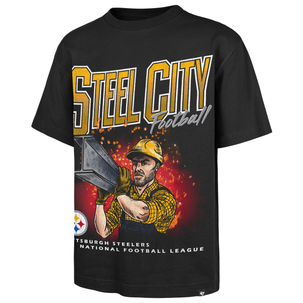 47 Brand NFL Pittsburgh Steelers Wild S/S T-Shirt - Men's - Black