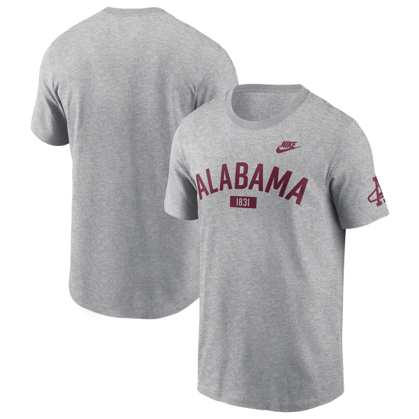 Nike Alabama Arch Short-Sleeve T-Shirt - Men's - Gray