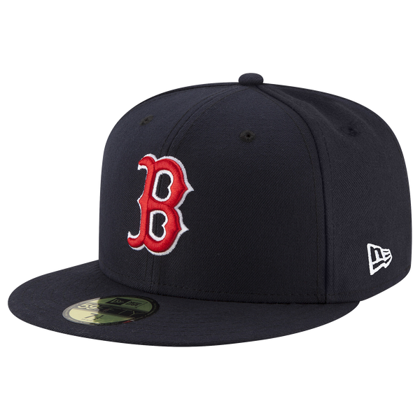 New Era Red Sox 59Fifty Authentic Cap - Adult - Navy/Red - Image 5