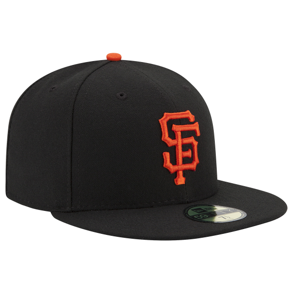 New Era Giants 59Fifty Authentic Cap - Adult - Black/Blue/Red - Image 3