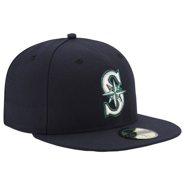 New Era Mariners 59Fifty Authentic Cap - Adult - Green/Navy - Image 3
