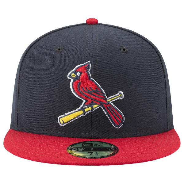 New Era Cardinals 59Fifty Authentic Cap - Adult - Navy/Red - Image 2