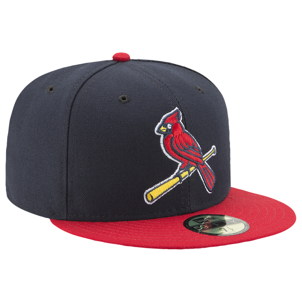 New Era Cardinals 59Fifty Authentic Cap - Adult - Navy/Red - Image 3