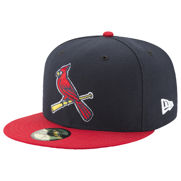 New Era Cardinals 59Fifty Authentic Cap - Adult - Navy/Red - Image 7