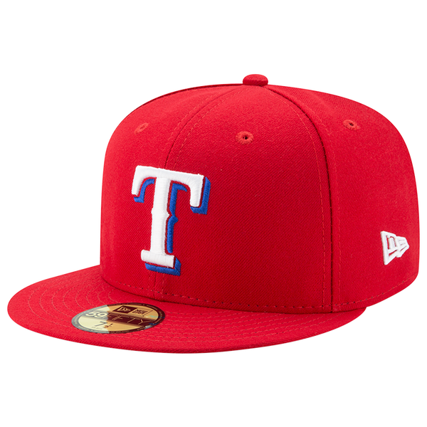 New Era Rangers 59Fifty Authentic Cap - Adult - Red