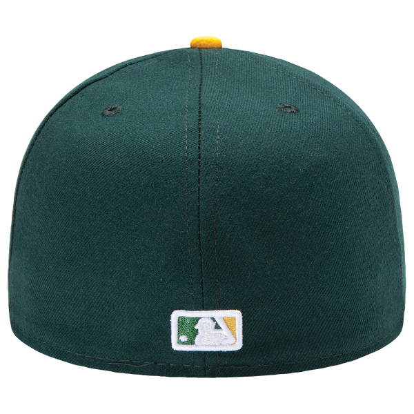 New Era Athletics 59Fifty Authentic Cap - Adult - Green/Yellow - Image 4