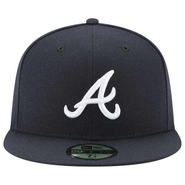 New Era Braves 59Fifty Authentic Cap - Adult - Navy - Image 2