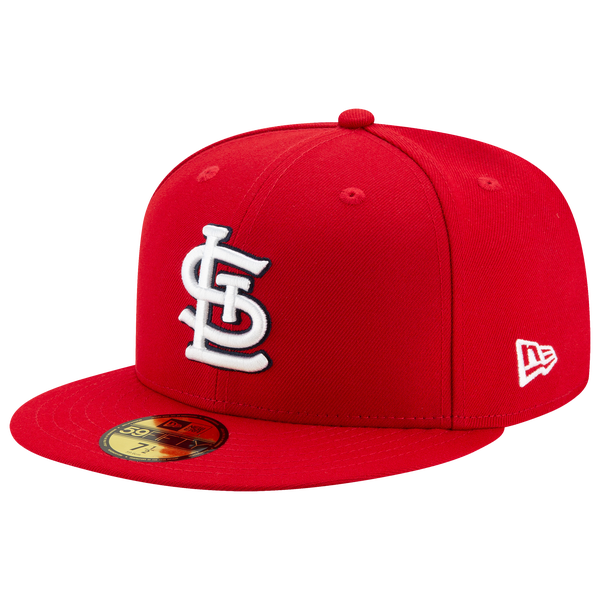 New Era Cardinals 59Fifty Authentic Cap - Adult - Red/White