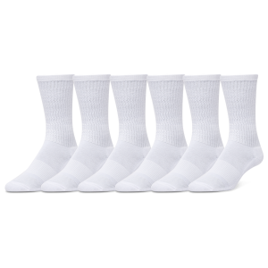 CSG Crew Socks 6 Pack - Adult - White