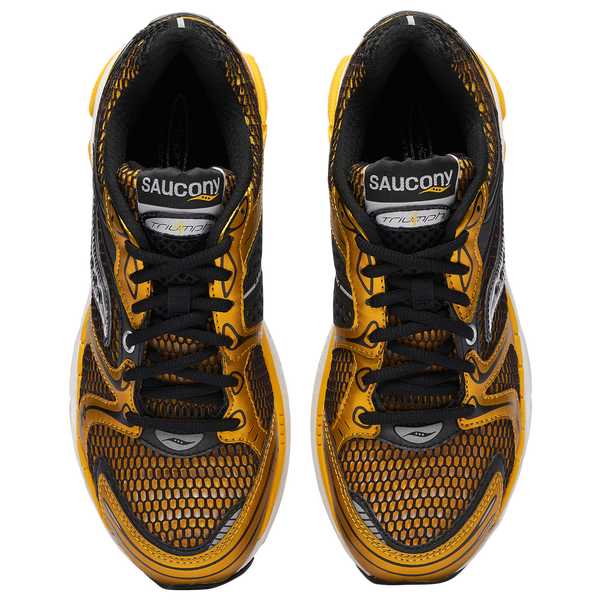 Saucony Triumph 4 - Men's - Yellow/Silver/Black - Image 4