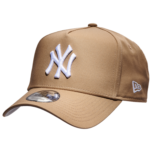 New Era Yankees 9Forty A Frame Cap - Men's - Khaki/White