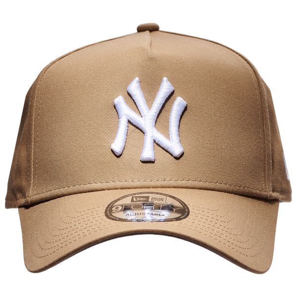 New Era Yankees 9Forty A Frame Cap - Men's - Khaki/White - Image 2