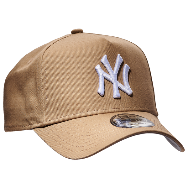 New Era Yankees 9Forty A Frame Cap - Men's - Khaki/White - Image 3