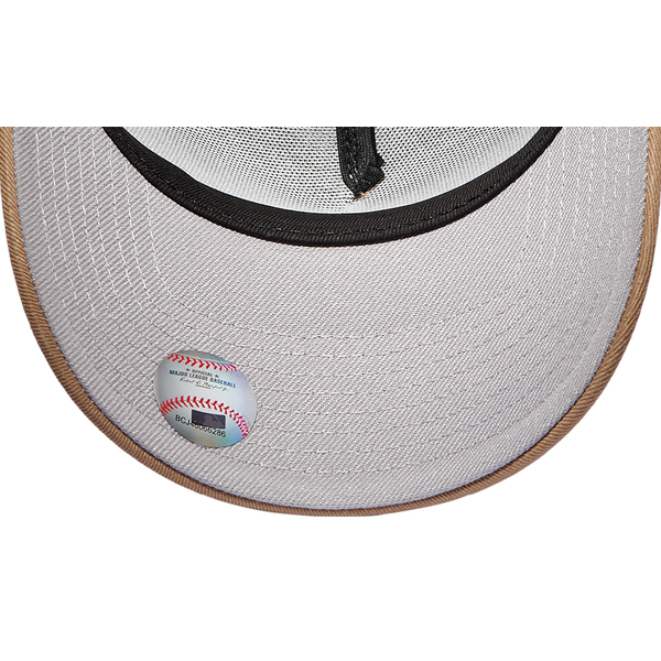 New Era Yankees 9Forty A Frame Cap - Men's - Khaki/White - Image 5